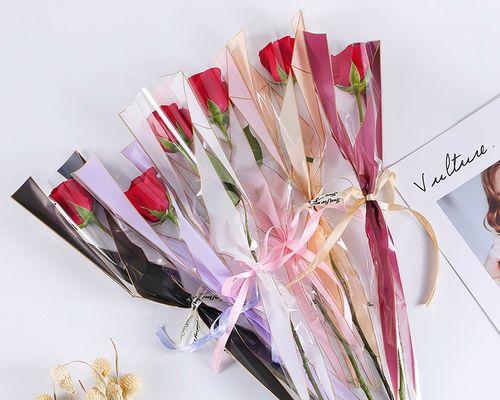 9支丝绸玫瑰花包装教程视频大全集