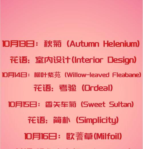 4月3日对应的花语是什么？
