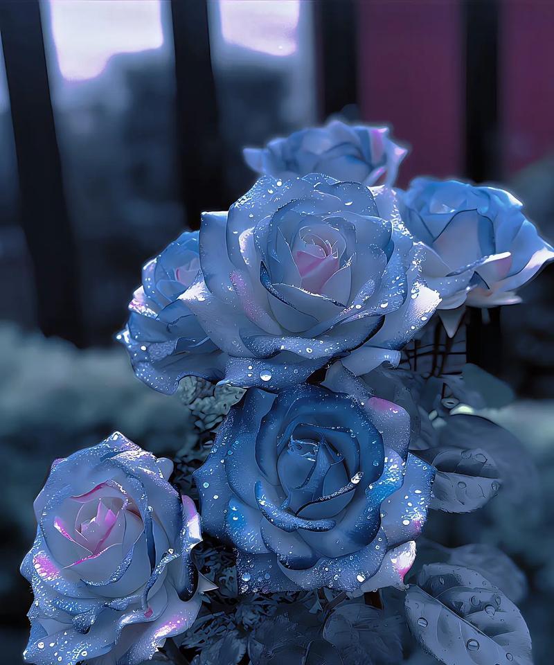 冰晶蓝玫瑰的寓意和花语是什么？