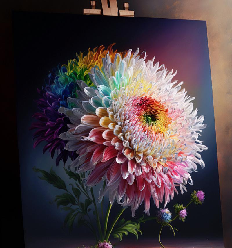 渐变菊花的花语寓意有何深意？