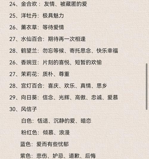 哪种花的花语是等待？表达怎样的情感？
