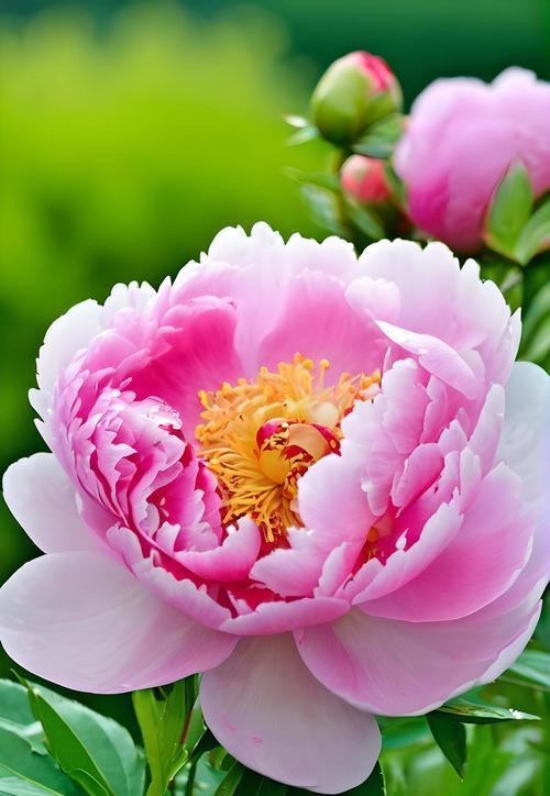 牡丹花花蕊通常是什么颜色？