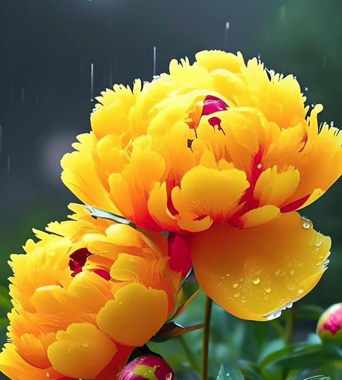 黄色牡丹花花蕊颜色有何特点？