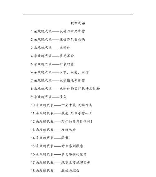 花语大全中有哪些常用的表达？