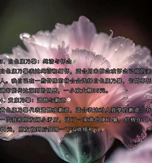 康乃馨鲜花的花语是什么？不同颜色代表什么含义？