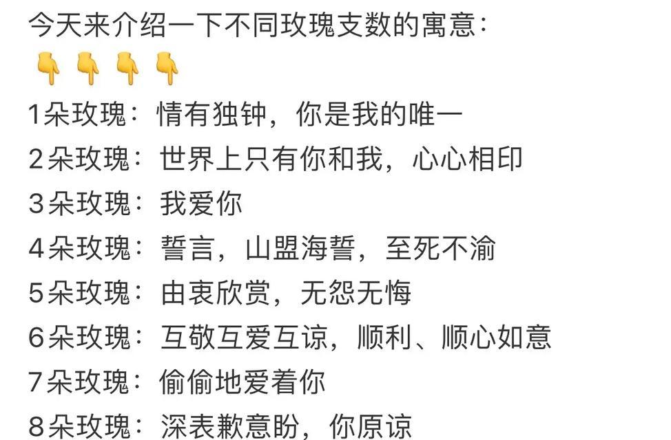 九朵玫瑰花的含义（传递爱意的九朵玫瑰花）