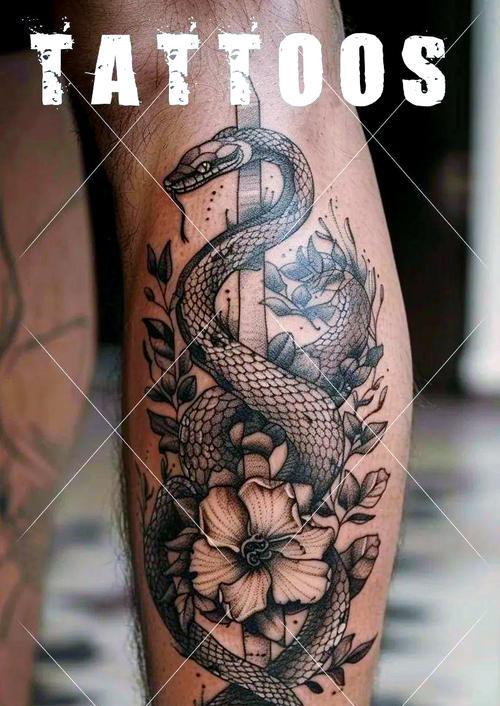 纹身蛇与花的寓意是什么？它们象征着什么？