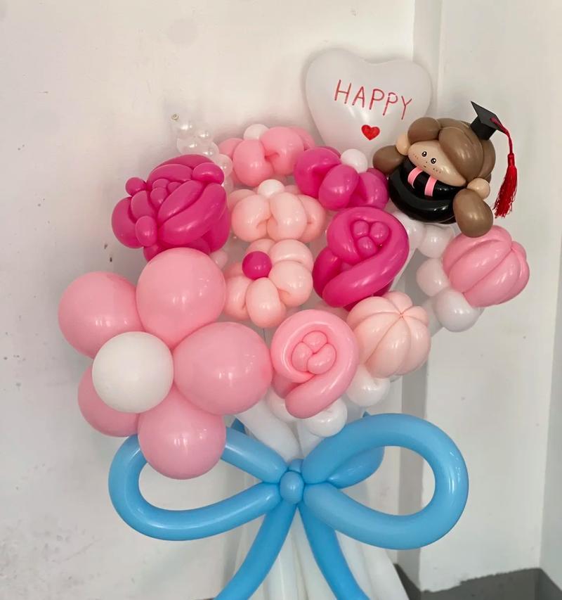 气球粉色玫瑰花的寓意是什么？
