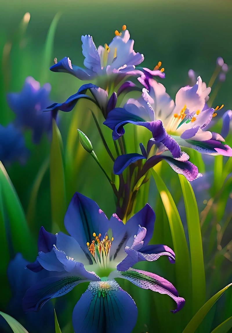 蓝色紫色花的花语寓意是什么？