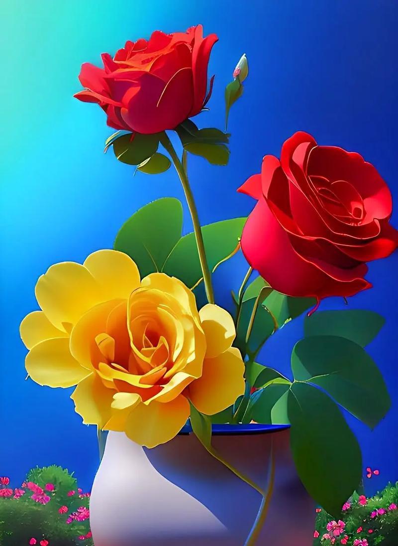 彩色玫瑰花的含义是什么？不同颜色的玫瑰花代表什么？